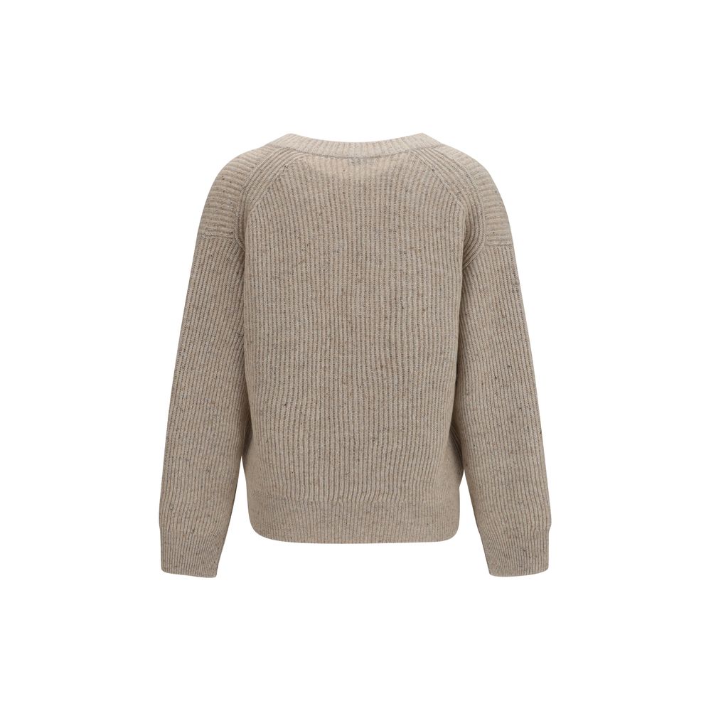 Brunello Cucinelli Beige Cashmere Sweatshirt | Regal Royce