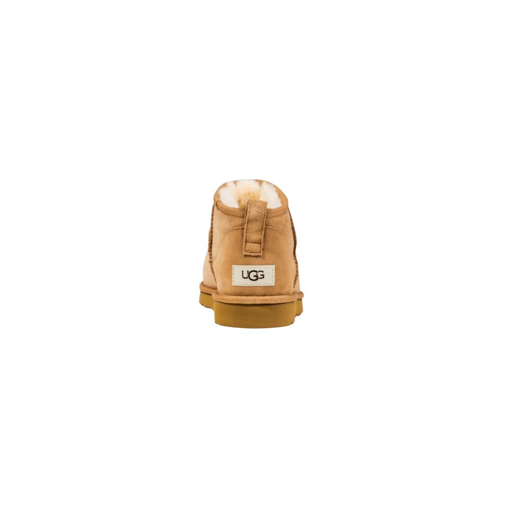 UGG Beige Leather Ankle Boots | Regal Royce