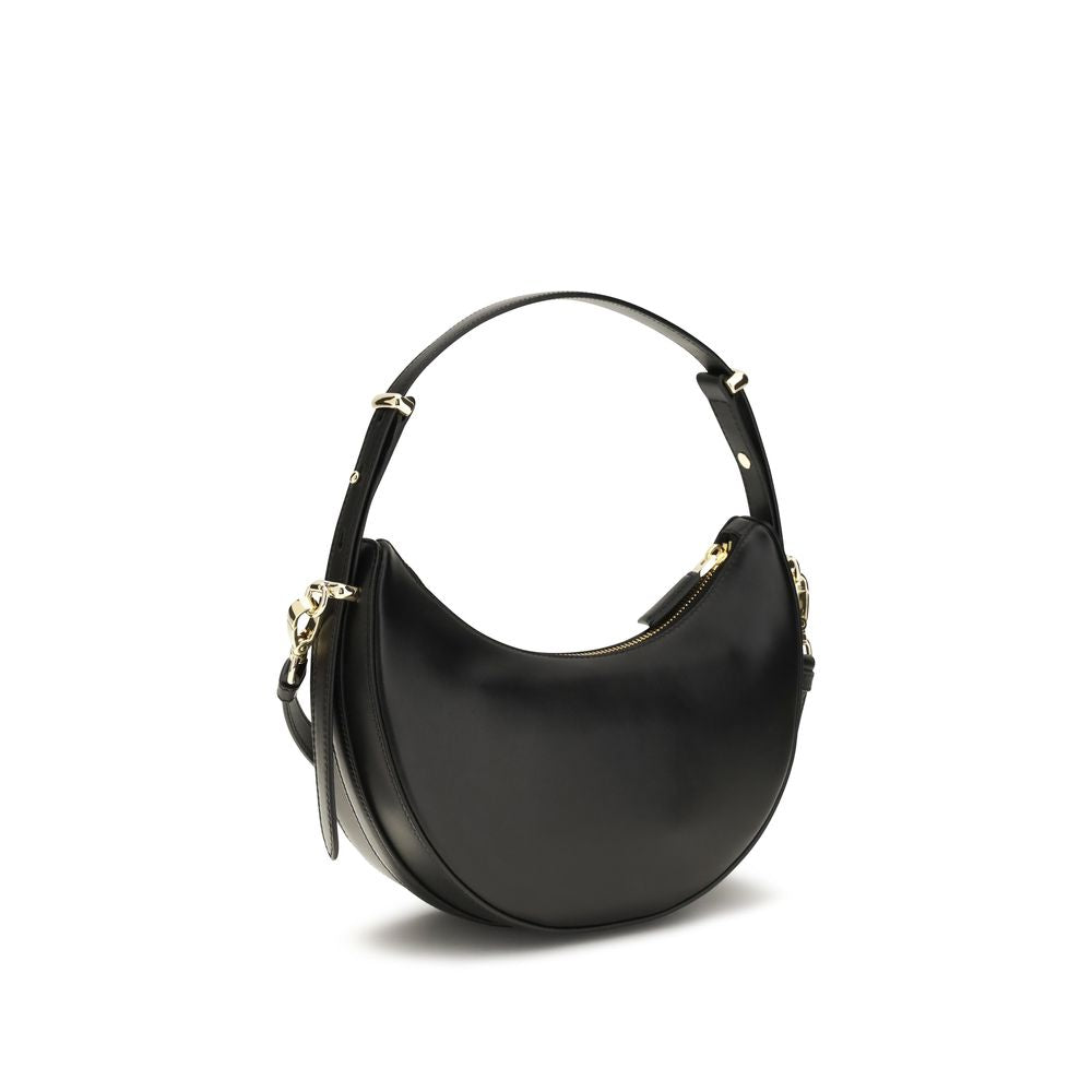 Prada Black Calf Leather Bos Taurus Shoulder Bag | Regal Royce