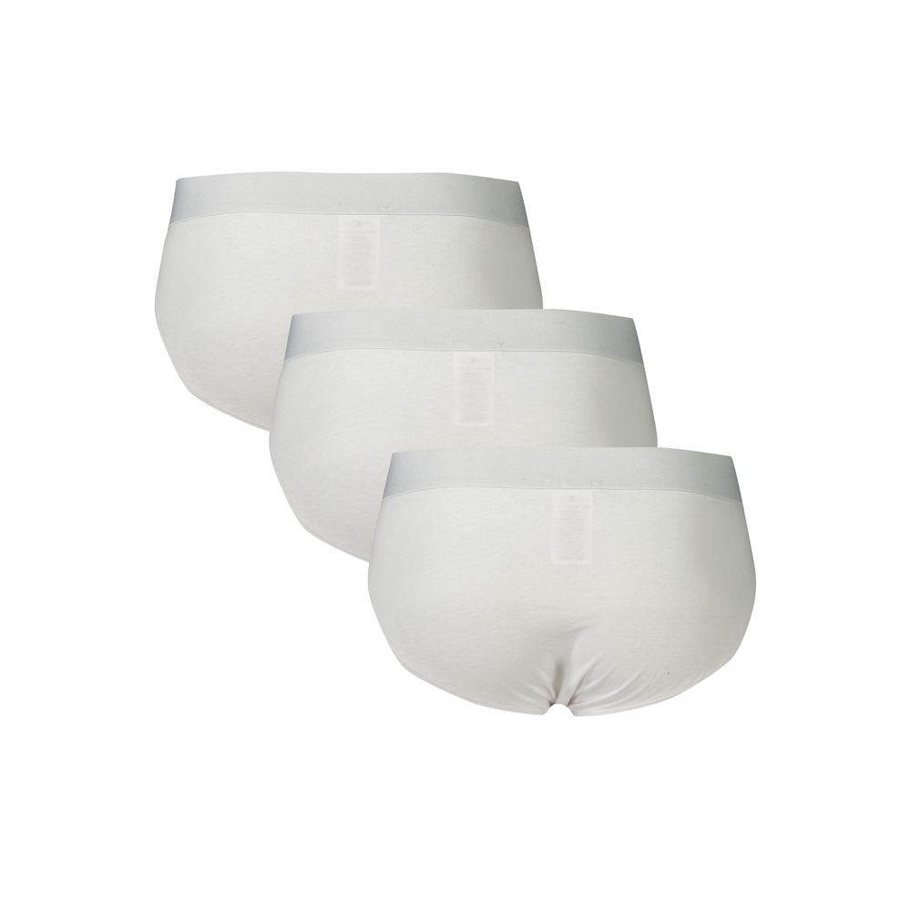 Bikkembergs White Polyester Men's Underwear Slip | Regal Royce