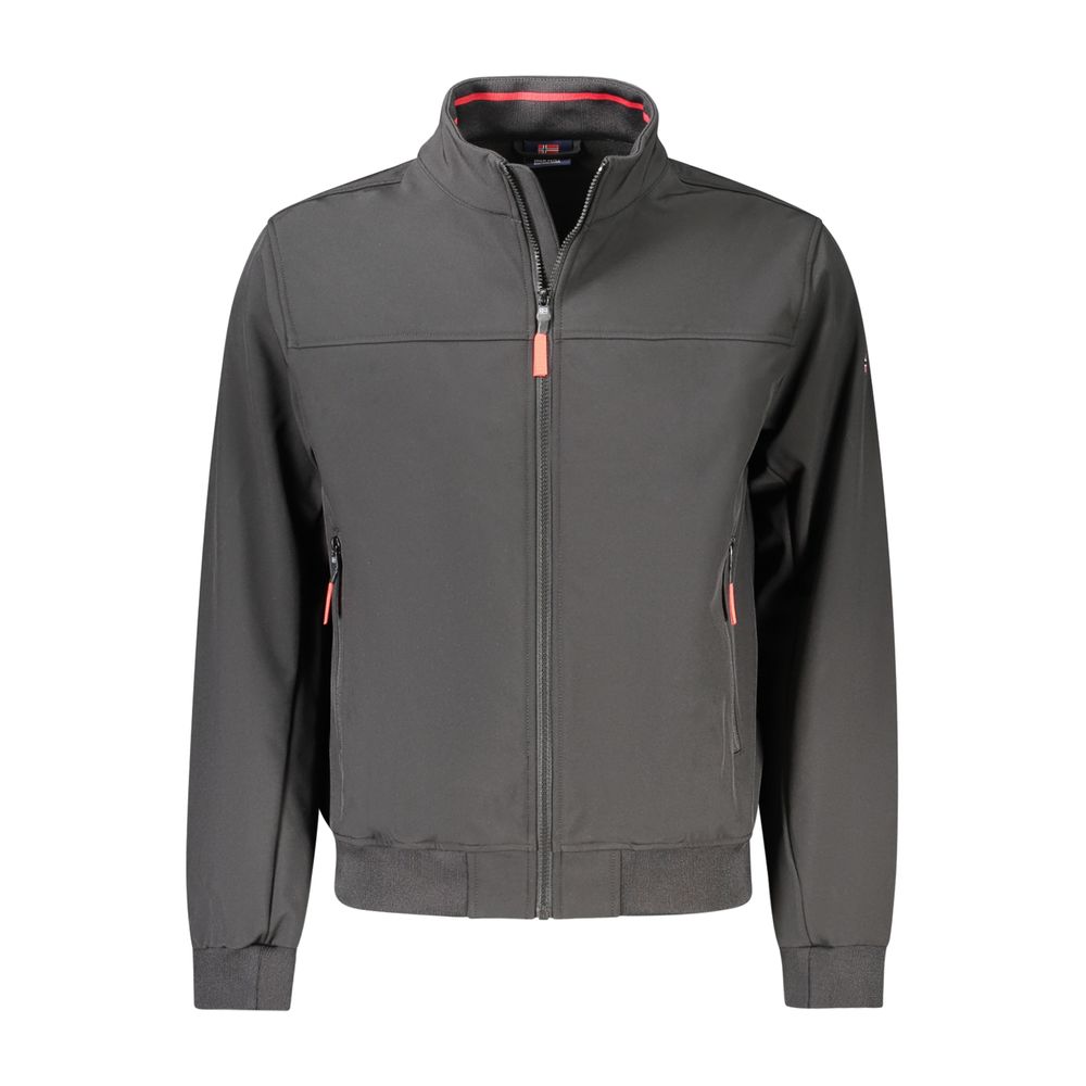 Norway 1963 Black Polyester Men's Jacket | Regal Royce