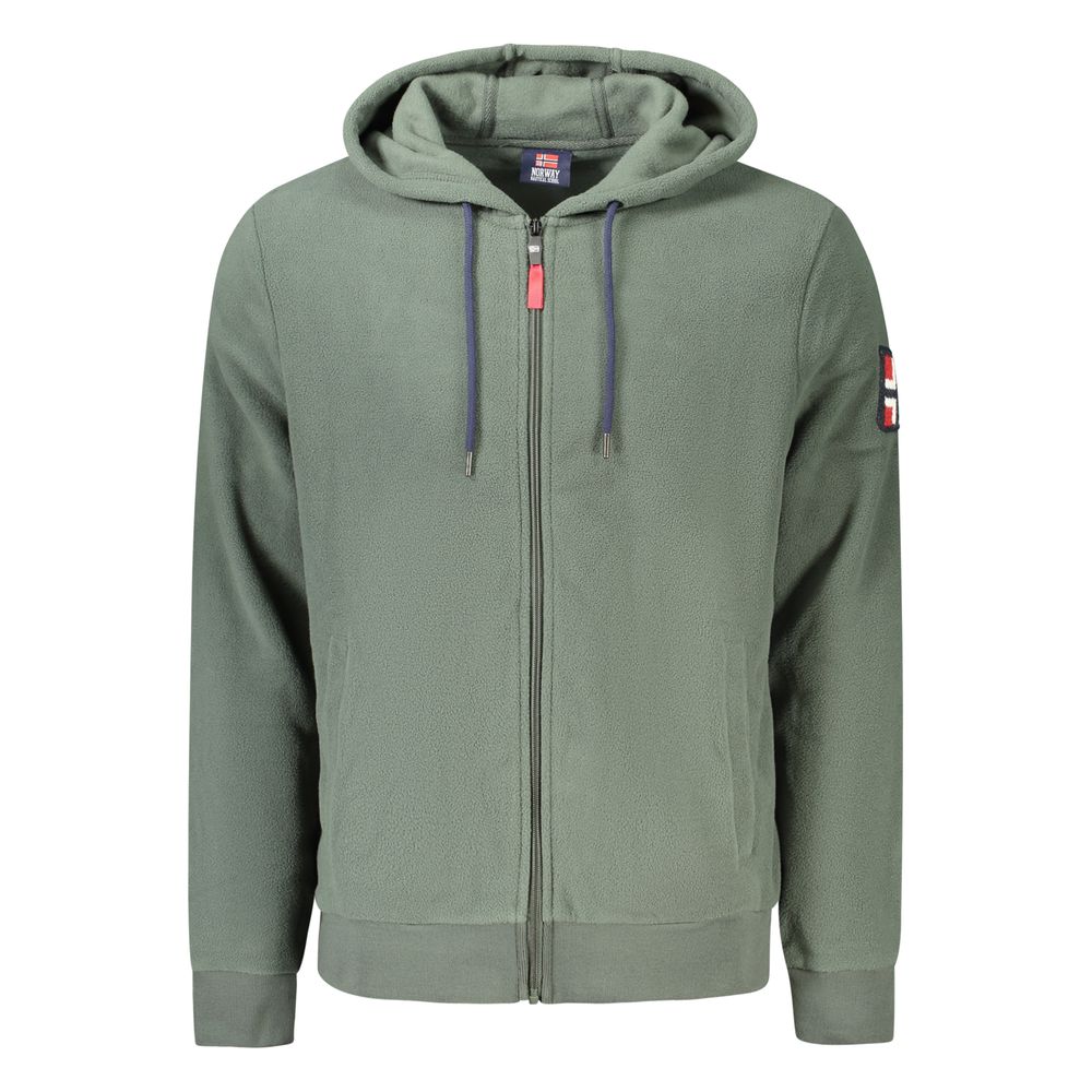 Norway 1963 Green Polyester Men's Sweatshirt with Hood | Regal Royce
