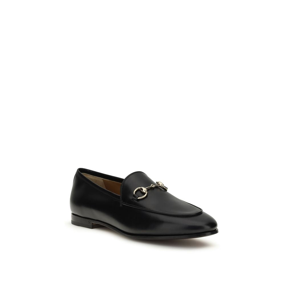 Gucci Black Calf Leather Bos Taurus Slip-On Loafers | Regal Royce