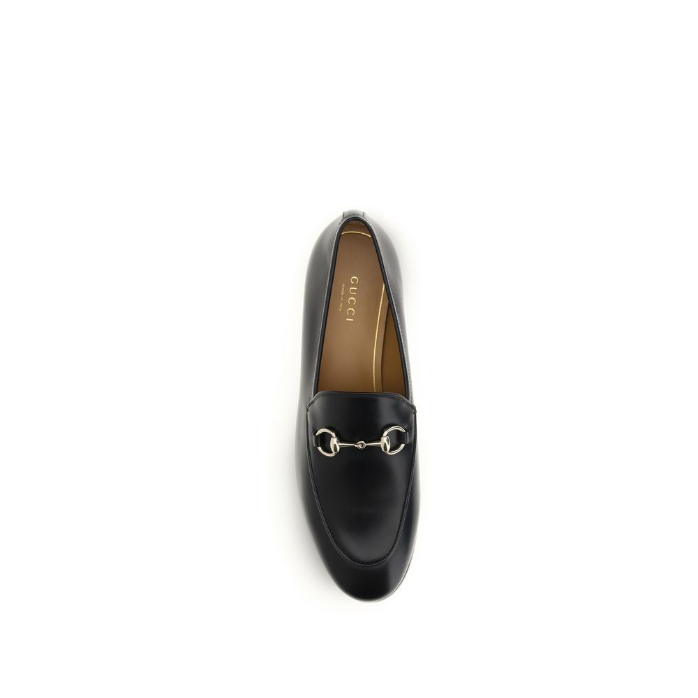 Gucci Black Calf Leather Bos Taurus Slip-On Loafers | Regal Royce