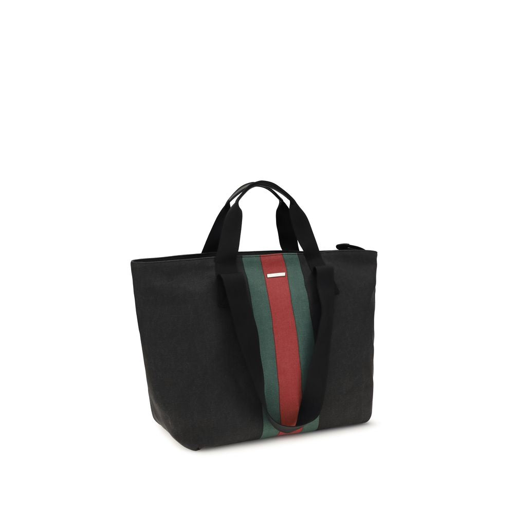Gucci Black Cotton Shoulder Bag | Regal Royce