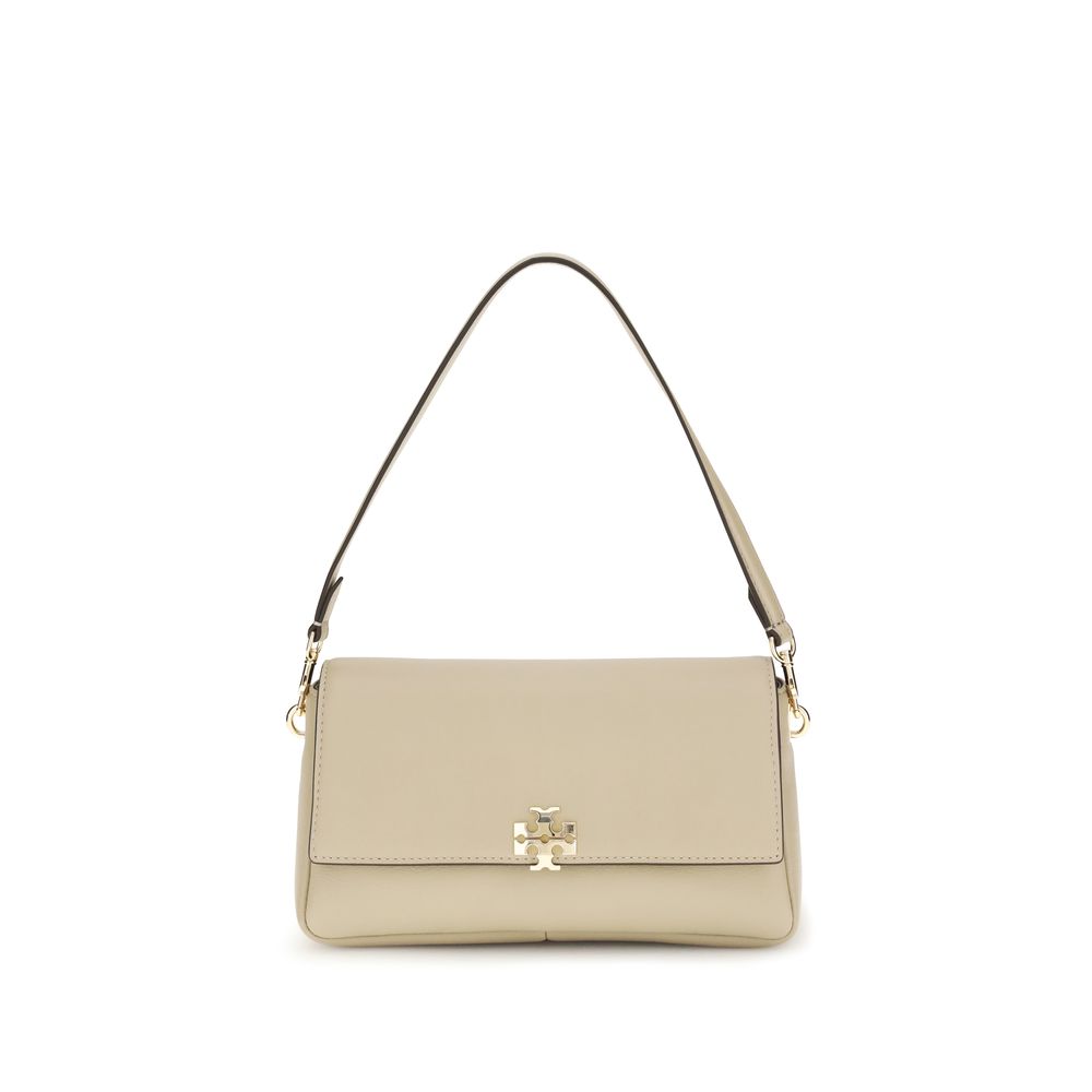 Tory Burch Beige Calf Leather Bos Taurus Shoulder Bag | Regal Royce