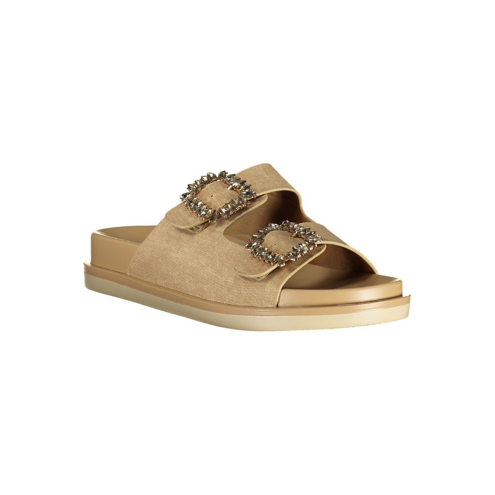 Laura Biagiotti Beige Polyurethane Women's Slipper | Regal Royce
