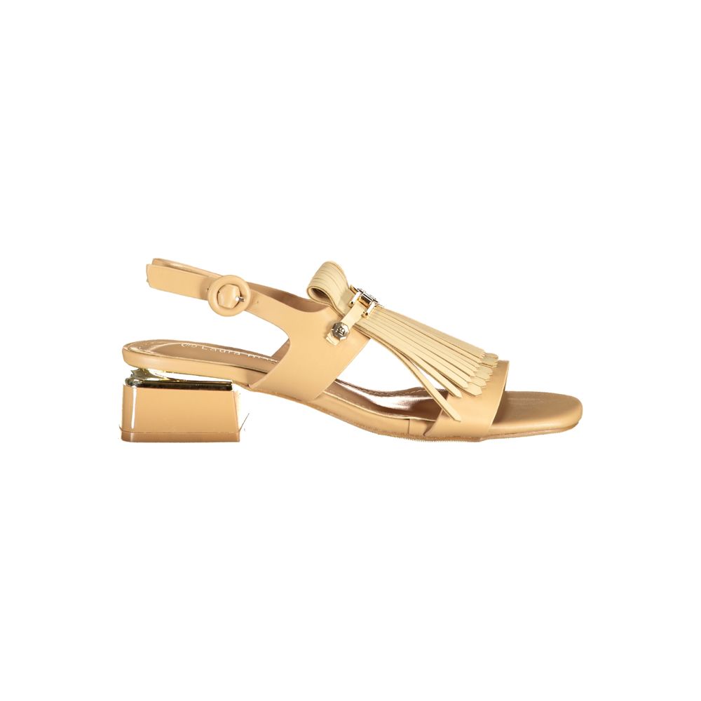 Laura Biagiotti Beige Polyurethane Women's Sandal | Regal Royce