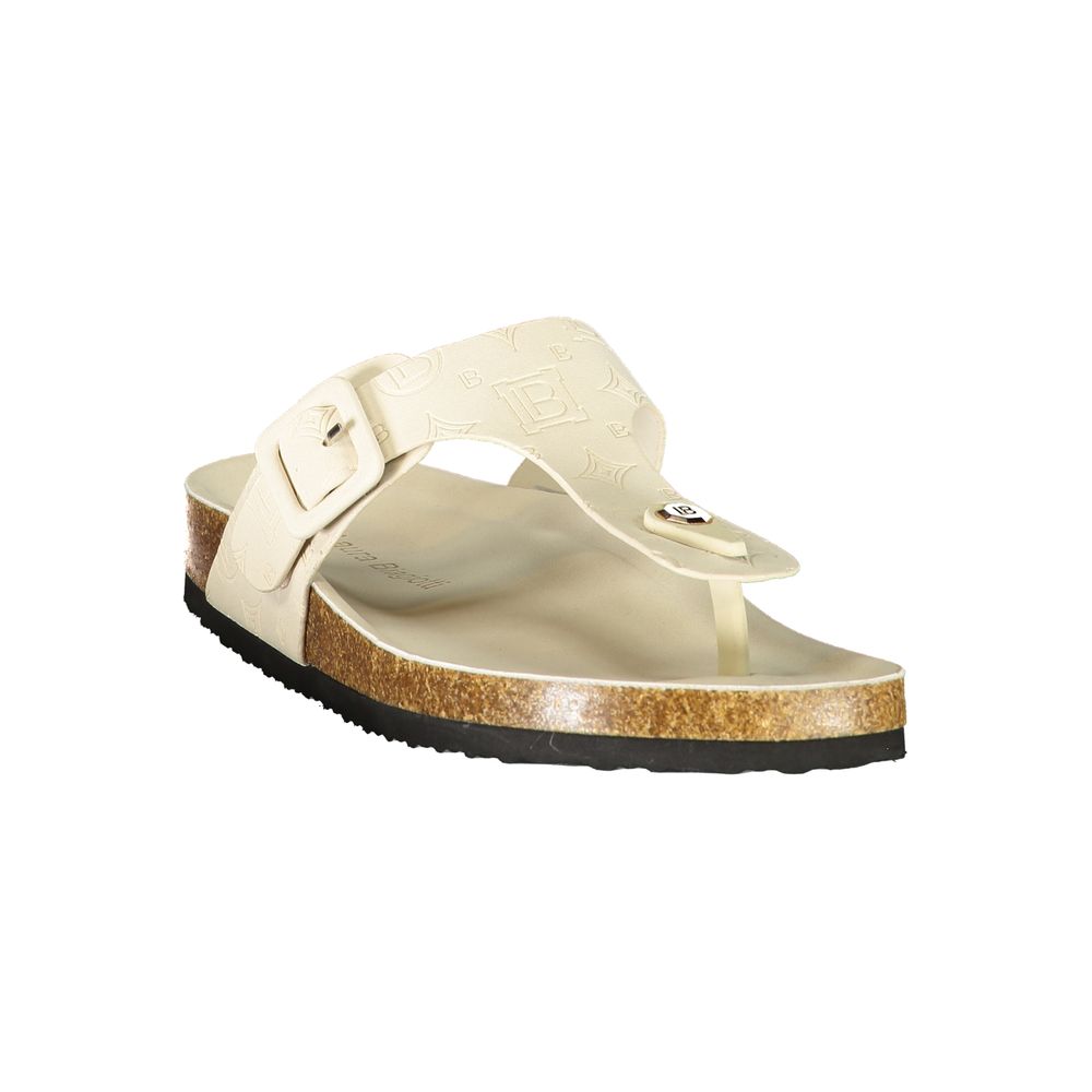 Laura Biagiotti Bianco Poliuretano Donna Ciabatta for Effortless Elegance | Regal Royce
