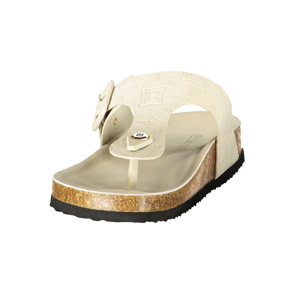 Laura Biagiotti Bianco Poliuretano Donna Ciabatta for Effortless Elegance | Regal Royce