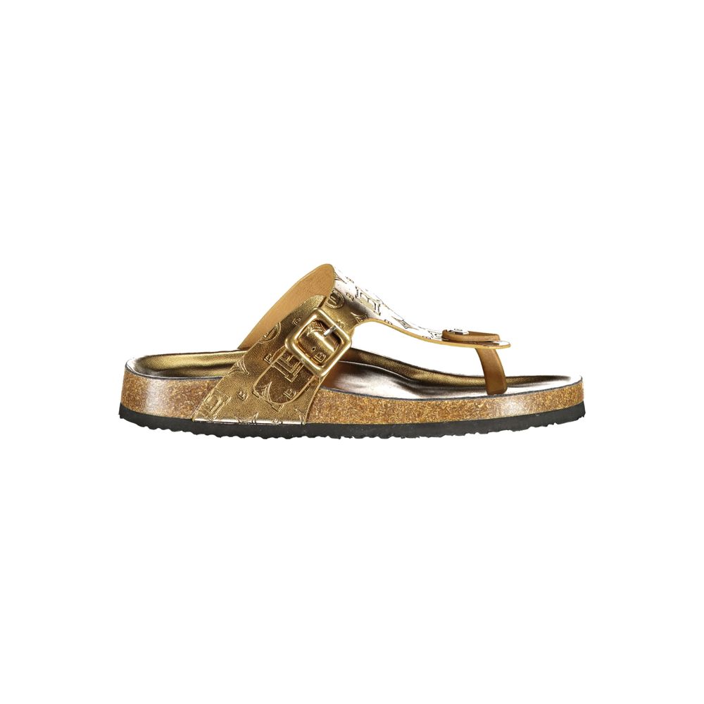 Laura Biagiotti Bronze Polyurethane Women's Sandal | Regal Royce