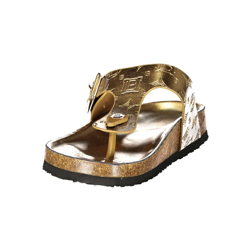 Laura Biagiotti Bronze Polyurethane Women's Sandal | Regal Royce