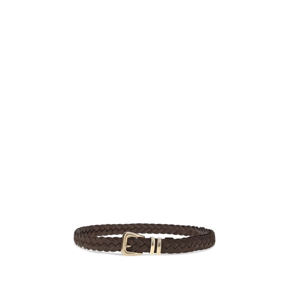 Brunello Cucinelli Brown Calf Leather Bos Taurus Belt | Regal Royce