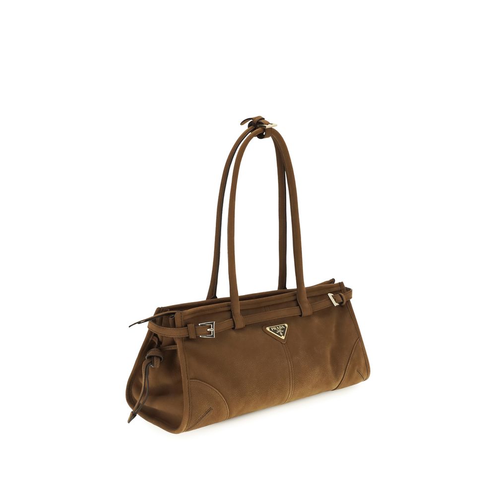 Prada Brown Calf Leather Bos Taurus Handbag | Regal Royce