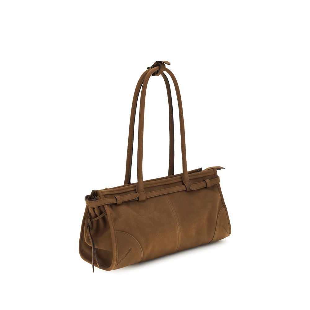 Prada Brown Calf Leather Bos Taurus Handbag | Regal Royce