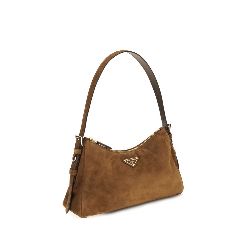 Prada Brown Calf Leather Bos Taurus Shoulder Bag | Regal Royce