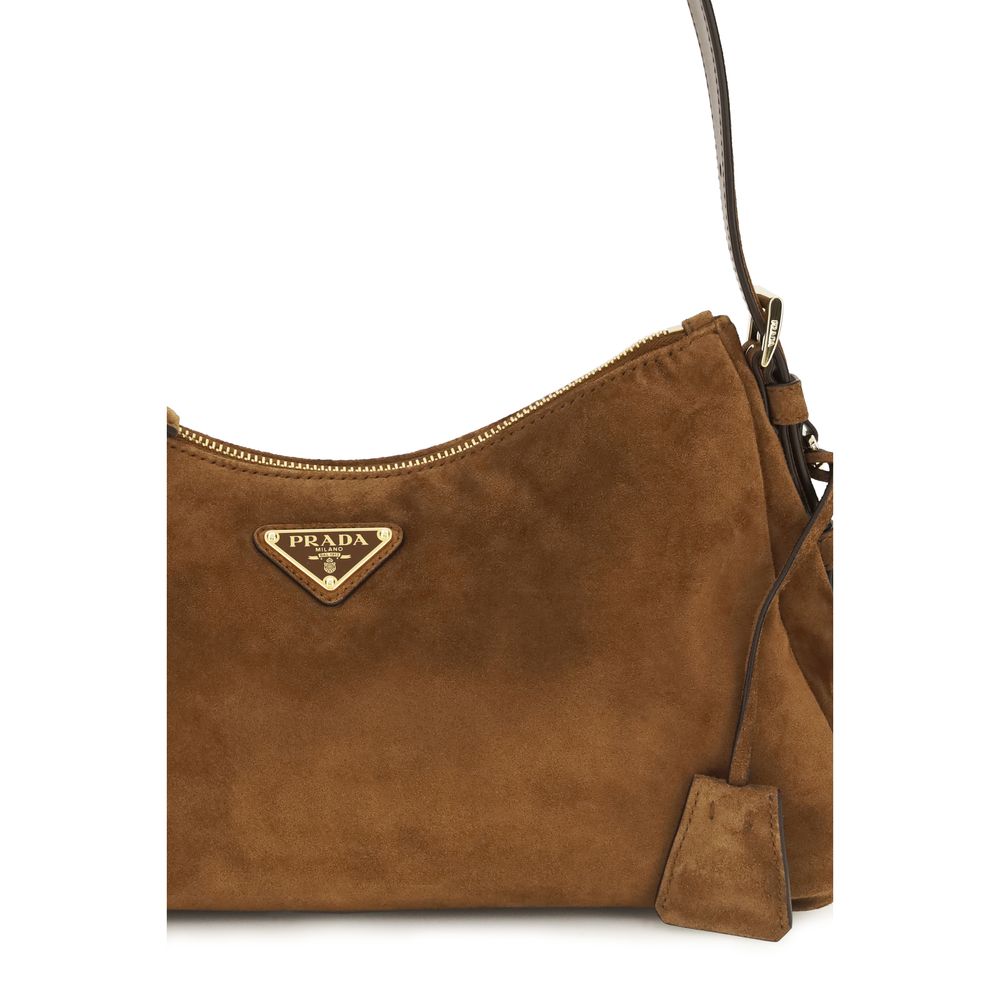 Prada Brown Calf Leather Bos Taurus Shoulder Bag | Regal Royce