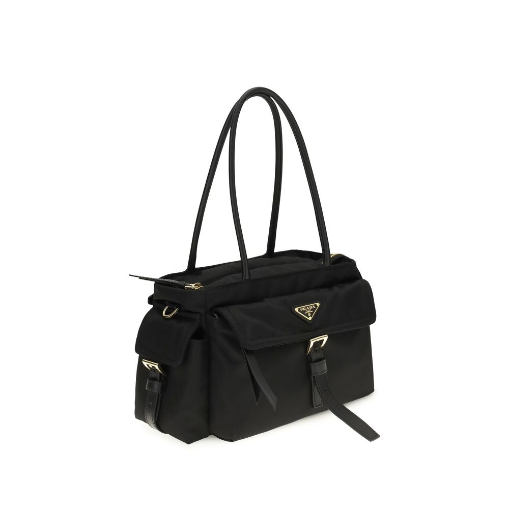 Prada Black Polyamide Shoulder Bag | Regal Royce