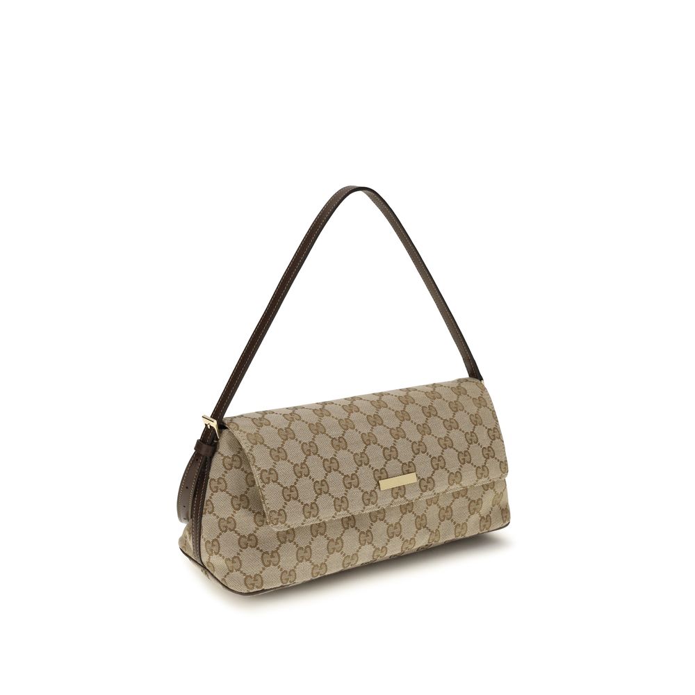 Gucci Brown Fabric Shoulder Bag | Regal Royce