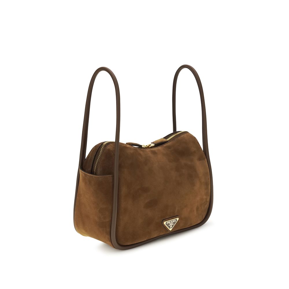 Prada Brown Calf Leather Bos Taurus Handbag | Regal Royce