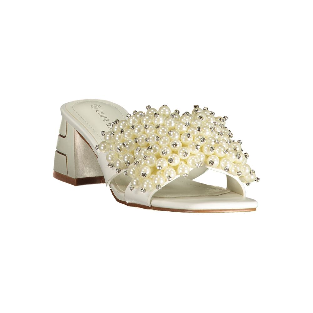 Laura Biagiotti Bianco Poliuretano Donna Sandal | Regal Royce