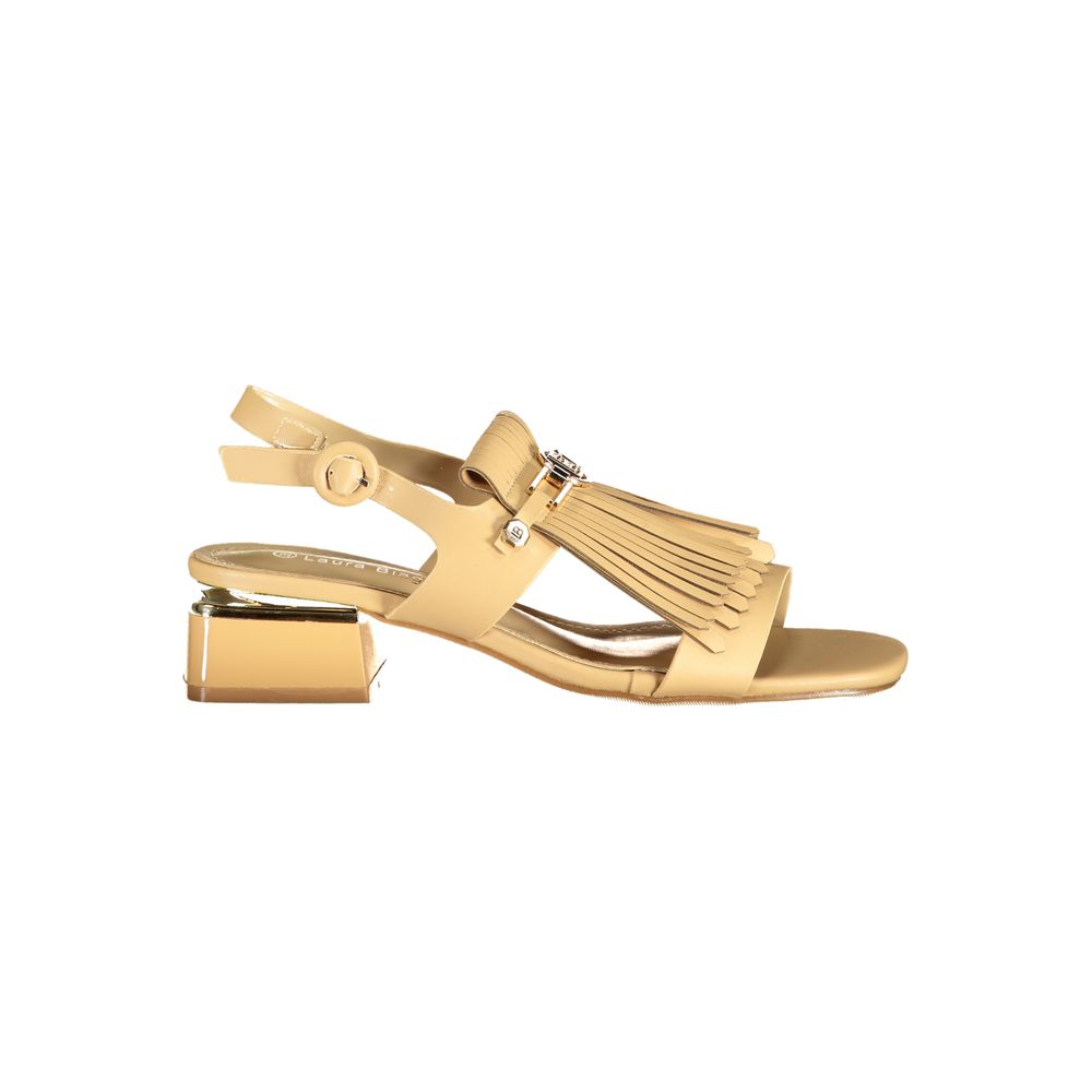 Laura Biagiotti Beige Polyurethane Women's Sandal | Regal Royce