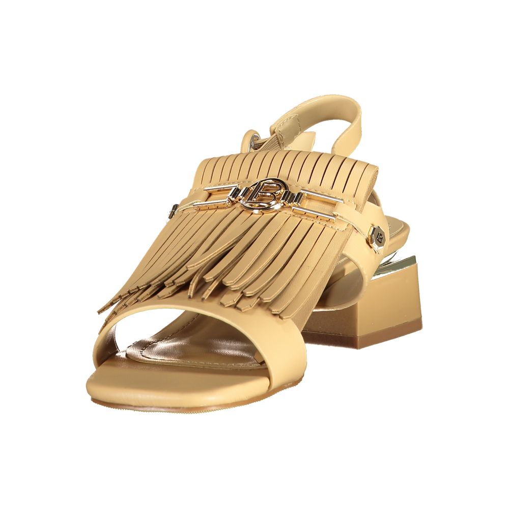 Laura Biagiotti Beige Polyurethane Women's Sandal | Regal Royce