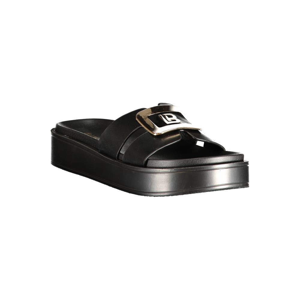 Laura Biagiotti Nero Polyurethane Women's Sandal | Regal Royce