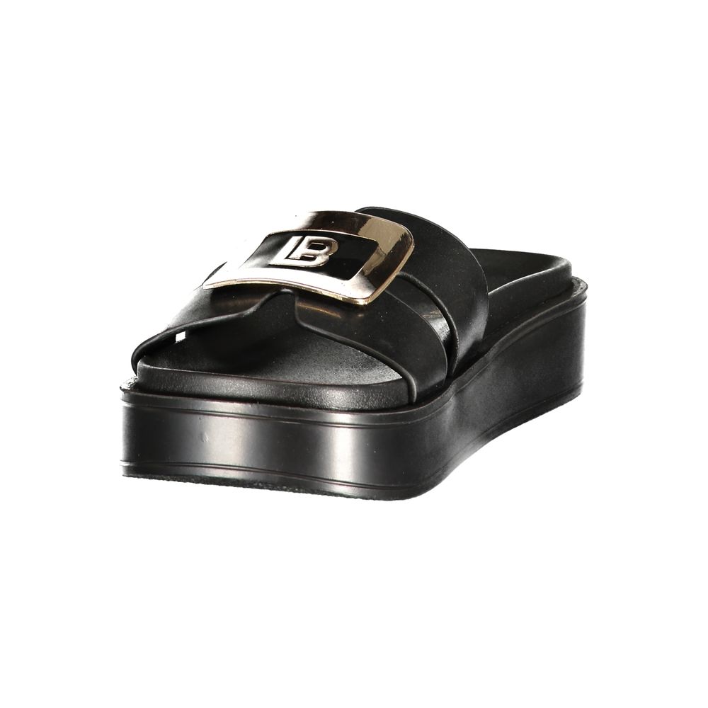 Laura Biagiotti Nero Polyurethane Women's Sandal | Regal Royce