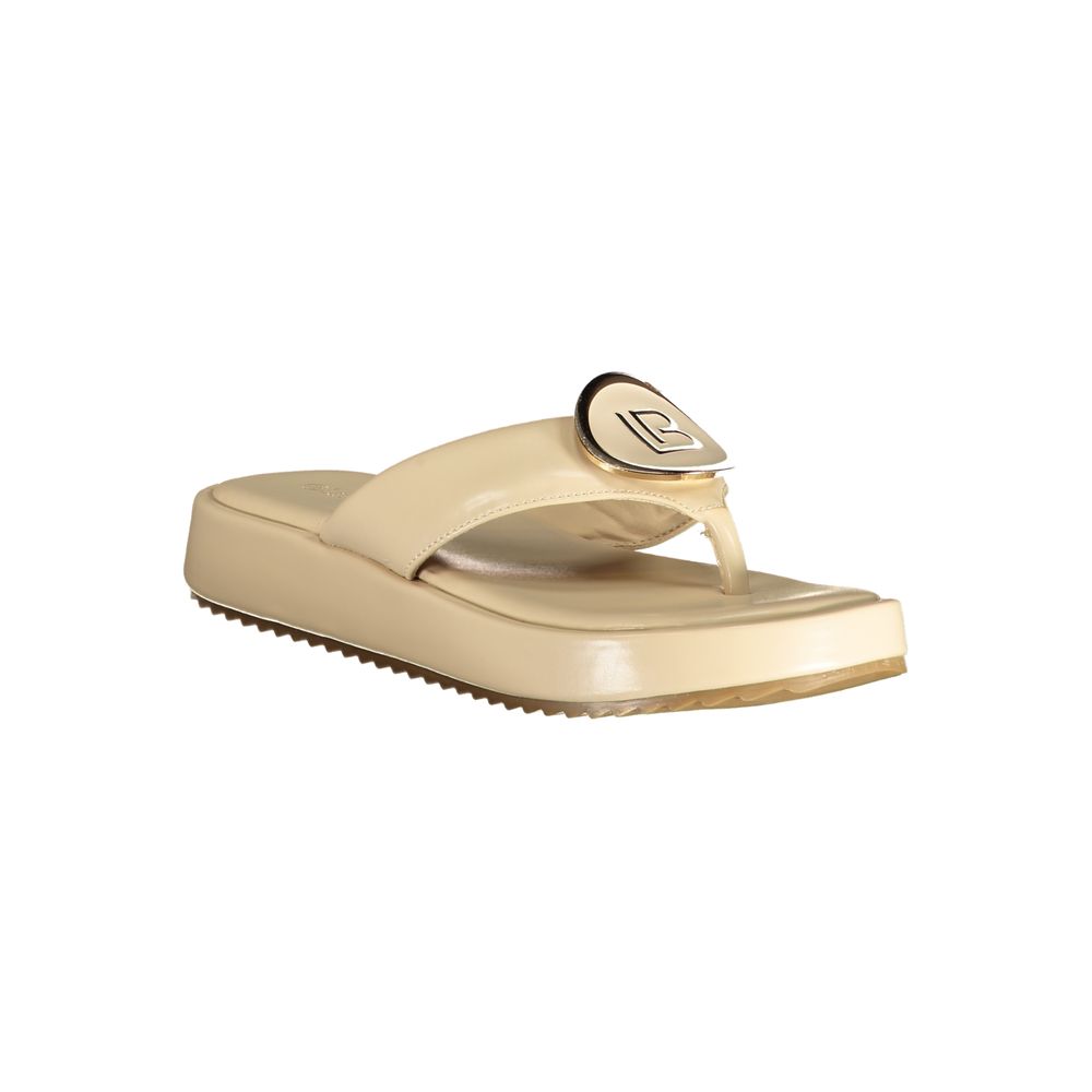 Laura Biagiotti Beige Polyurethane Women's Sandal | Regal Royce
