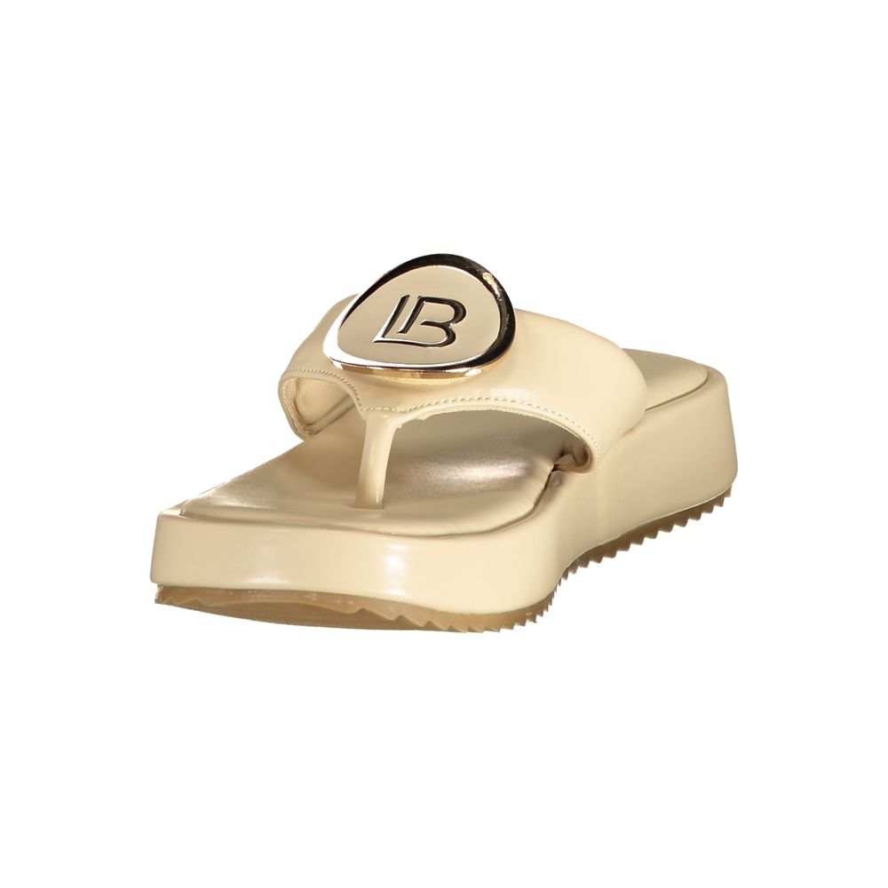 Laura Biagiotti Beige Polyurethane Women's Sandal | Regal Royce