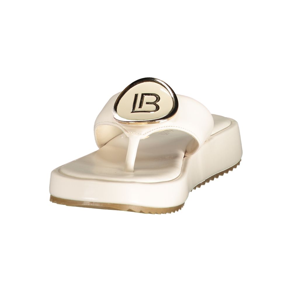 Laura Biagiotti White Polyurethane Women's Sandal | Regal Royce