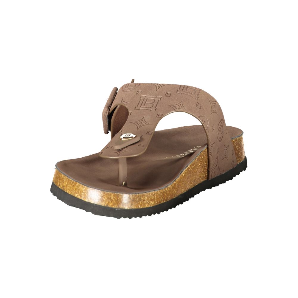 Laura Biagiotti Brown Polyurethane Women's Sandal | Regal Royce