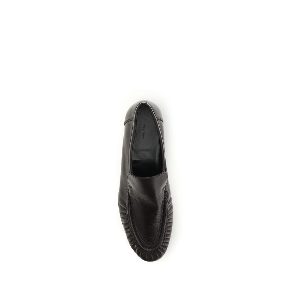 The Row Brown Suede Leather Slip-On Loafers | Regal Royce