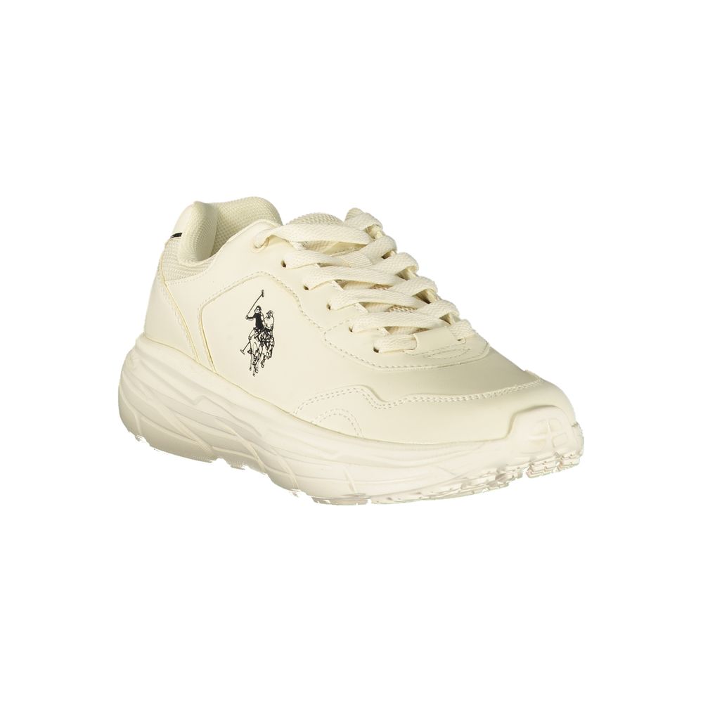U.S. POLO ASSN. White Polyurethane Women's Sneaker | Regal Royce