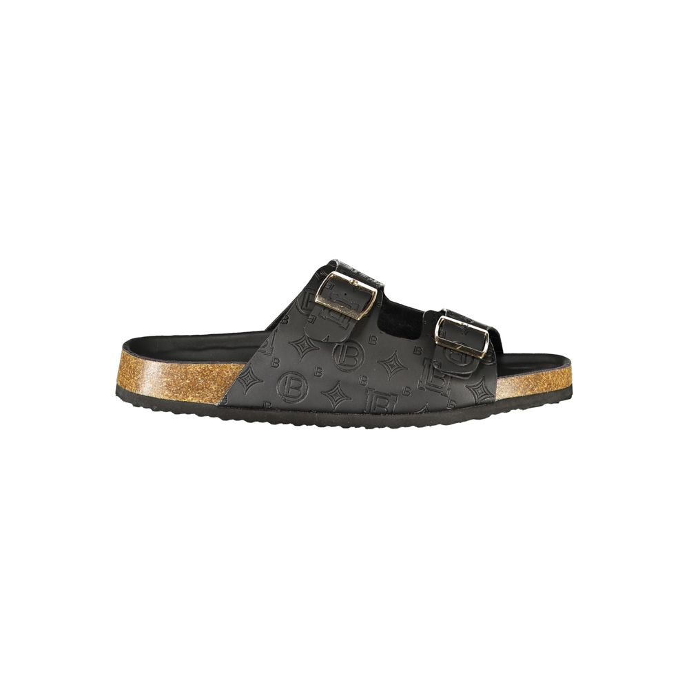 Laura Biagiotti Nero Polyurethane Womens Sandal | Regal Royce