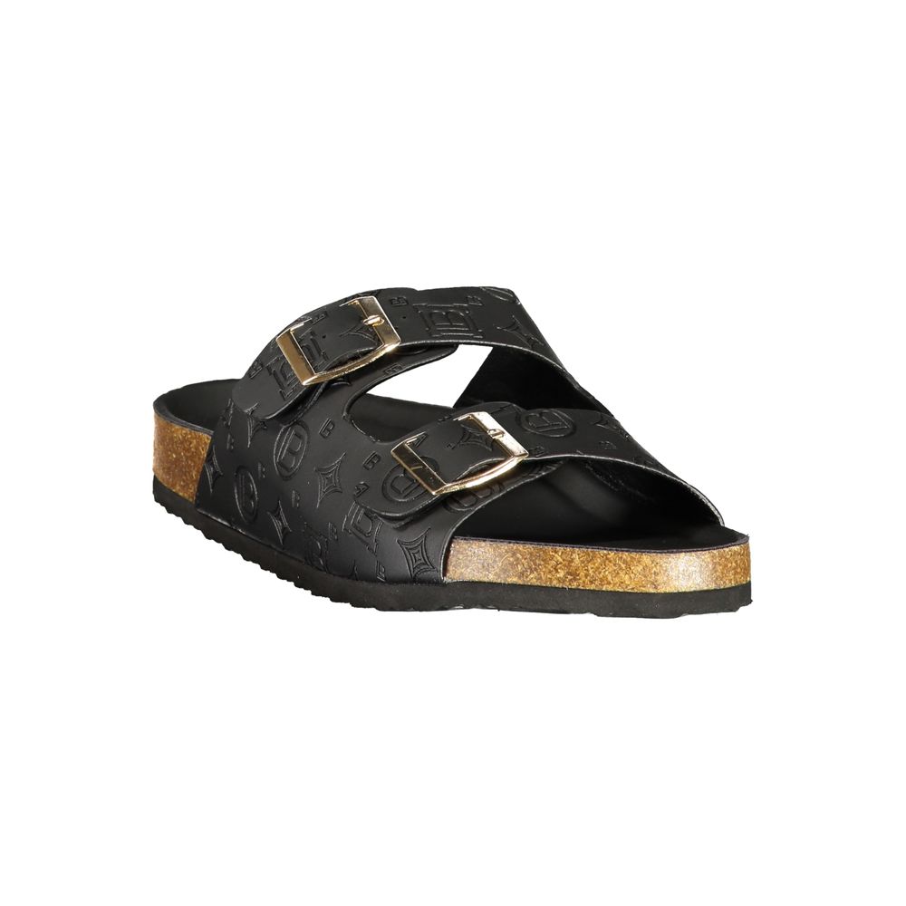 Laura Biagiotti Nero Polyurethane Womens Sandal | Regal Royce