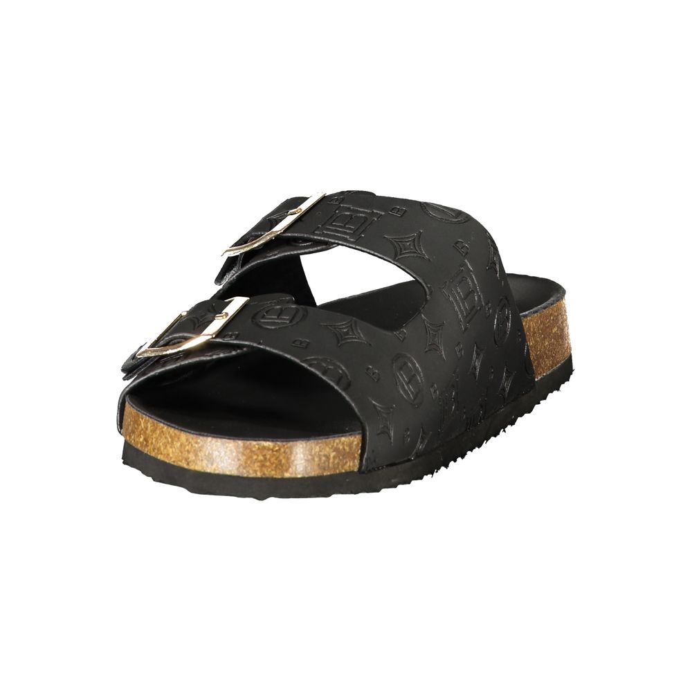 Laura Biagiotti Nero Polyurethane Womens Sandal | Regal Royce