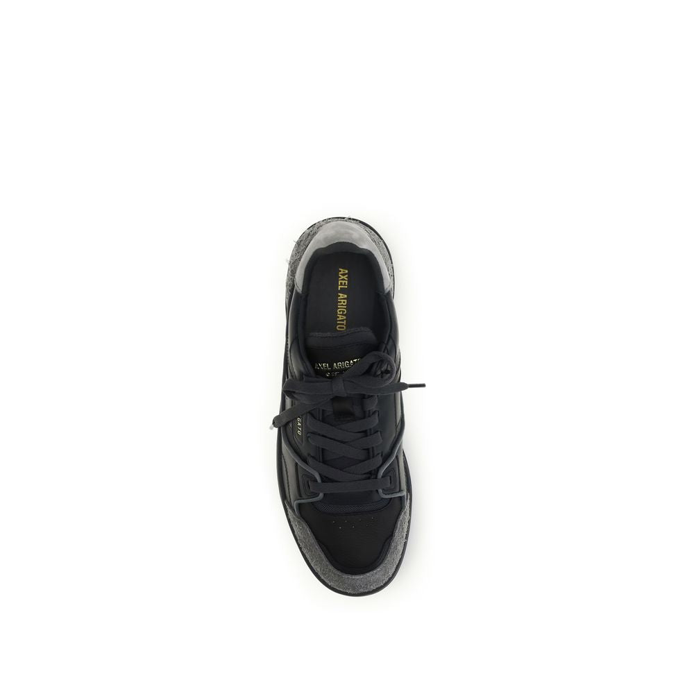 Axel Arigato Black Calf Leather Bos Taurus Low Top Sneakers | Regal Royce