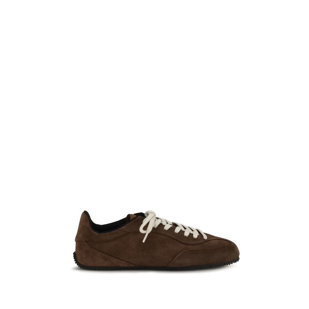 Axel Arigato Brown Calf Leather Bos Taurus Low Top Sneakers | Regal Royce