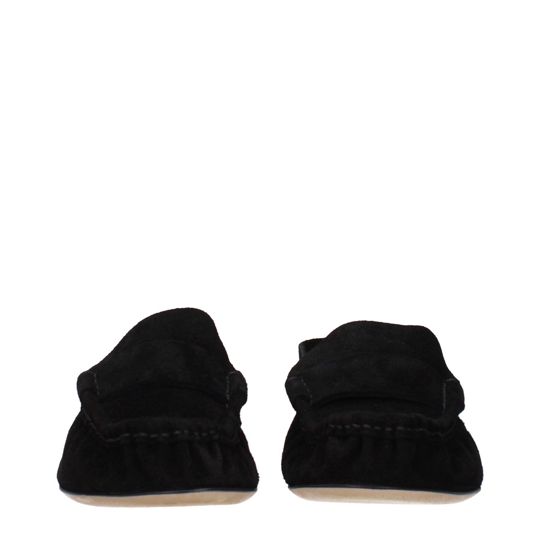 The Row Black Leather Slip-On Loafers | Regal Royce