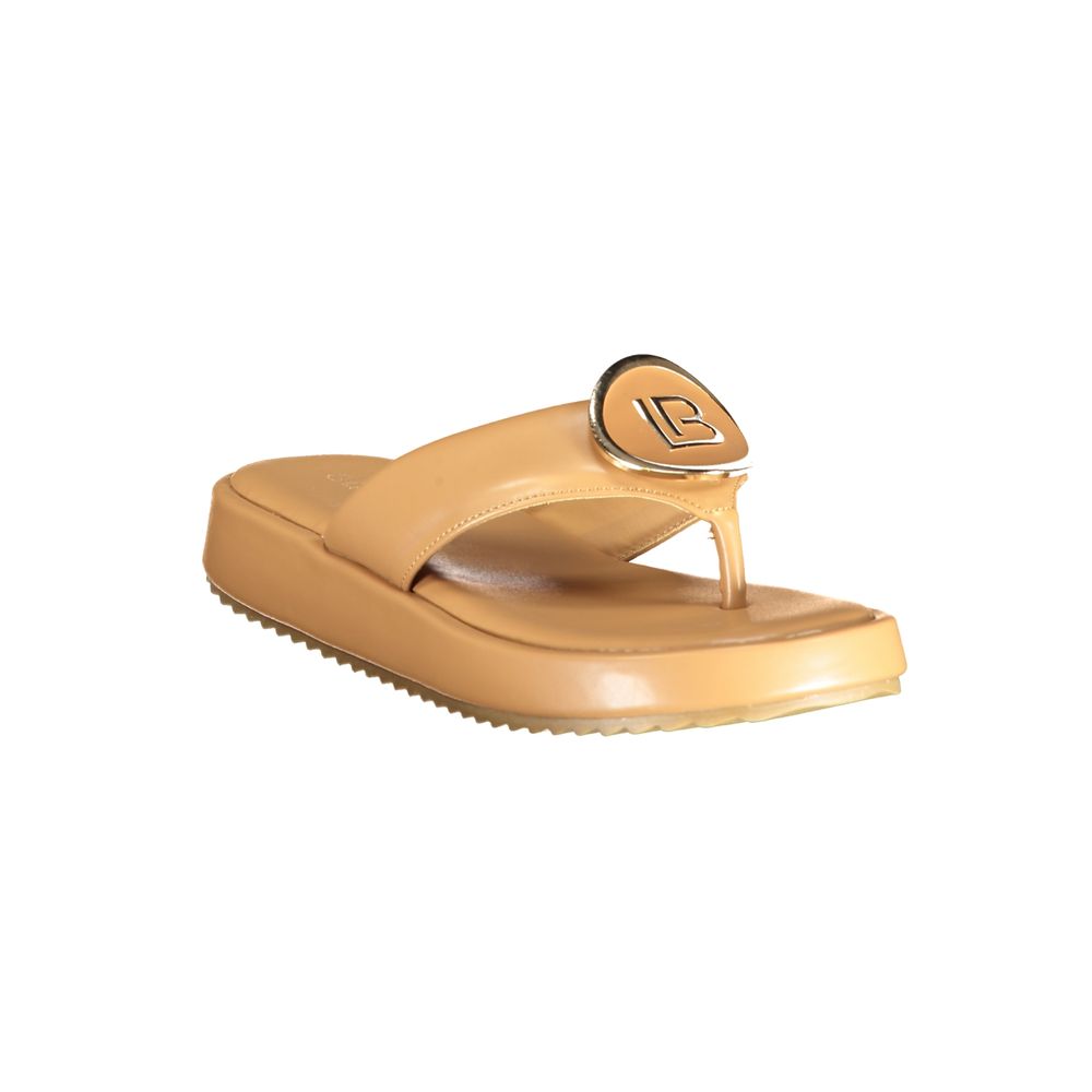 Laura Biagiotti Beige Polyurethane Women's Sandal | Regal Royce