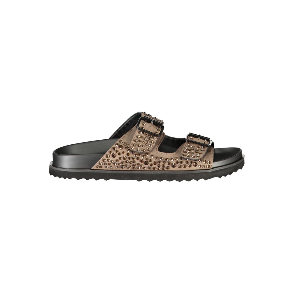 Laura Biagiotti Brown Polyurethane Women's Slipper | Regal Royce