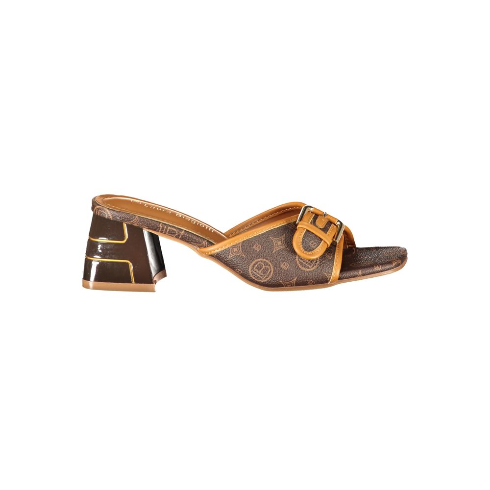 Laura Biagiotti Brown Polyurethane Women Sandal | Regal Royce