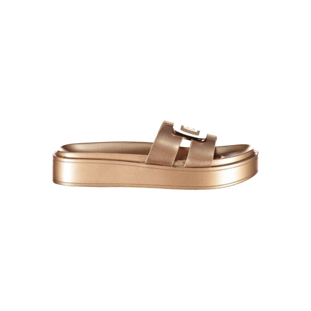 Laura Biagiotti Bronze Polyurethane Women's Sandal | Regal Royce