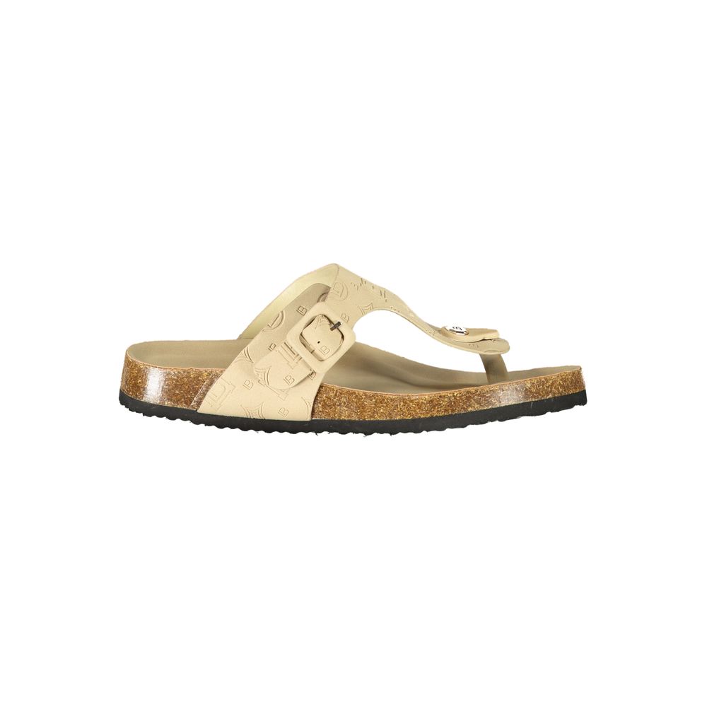 Laura Biagiotti Beige Polyurethane Women's Slipper | Regal Royce