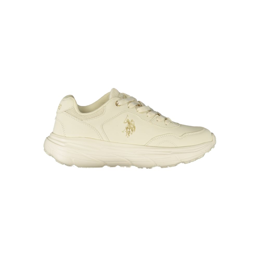 U.S. POLO ASSN. White Polyurethane Women's Sneaker | Regal Royce