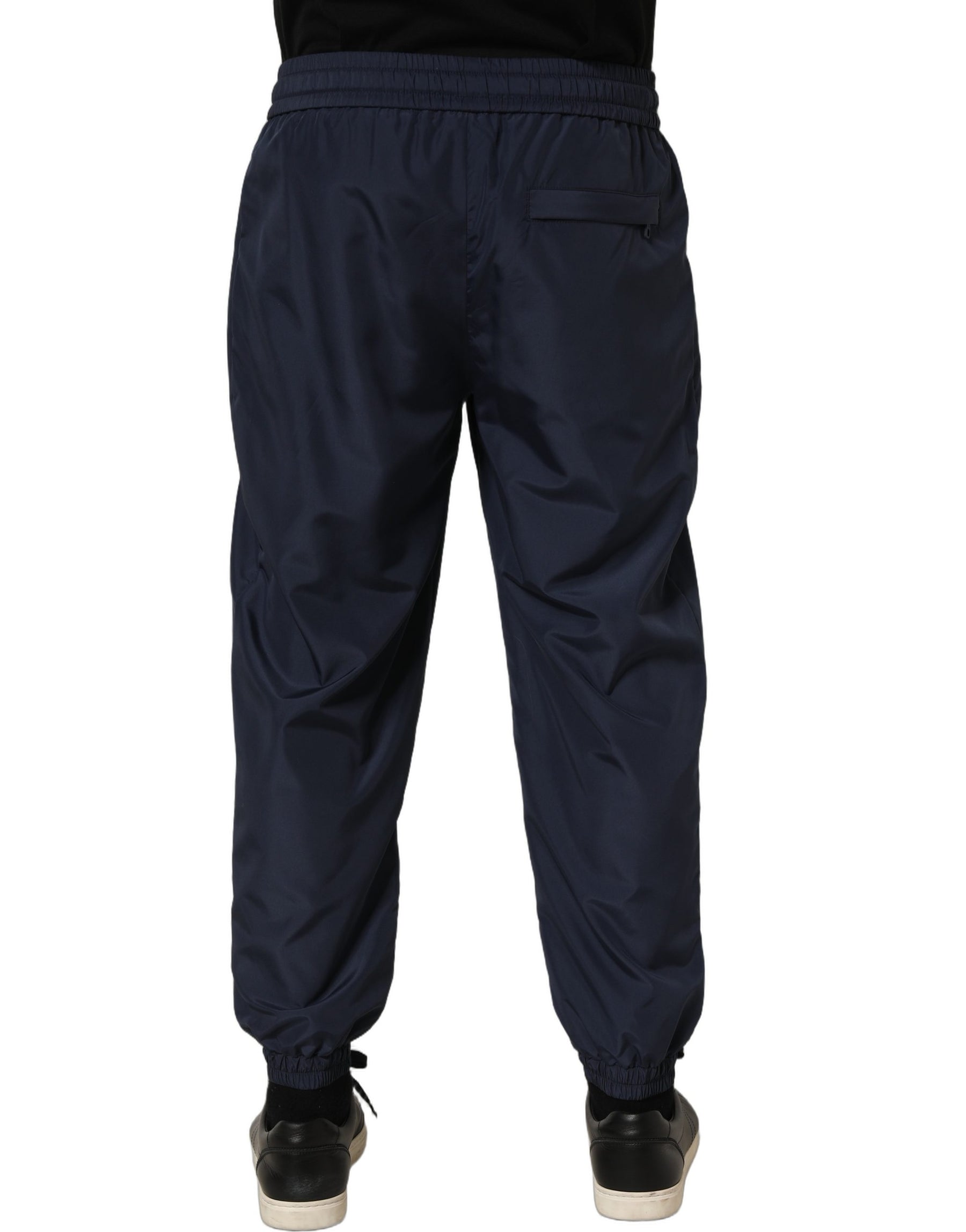 Dolce & Gabbana Dark Blue Polyester Jogger Sweatpants Pants | Regal Royce