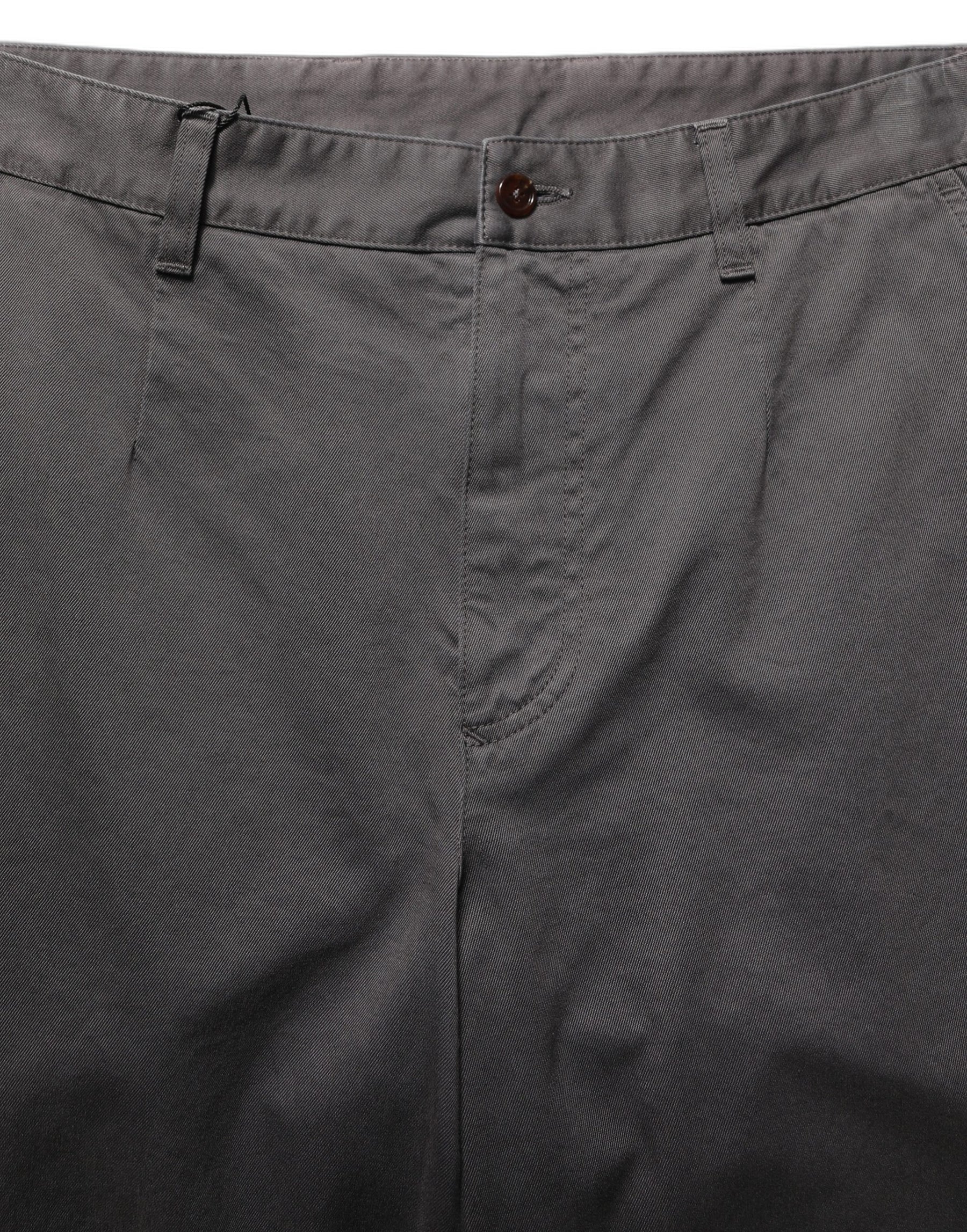 Dolce & Gabbana Dark Gray Cotton Straight Chino Trouser Pants | Regal Royce