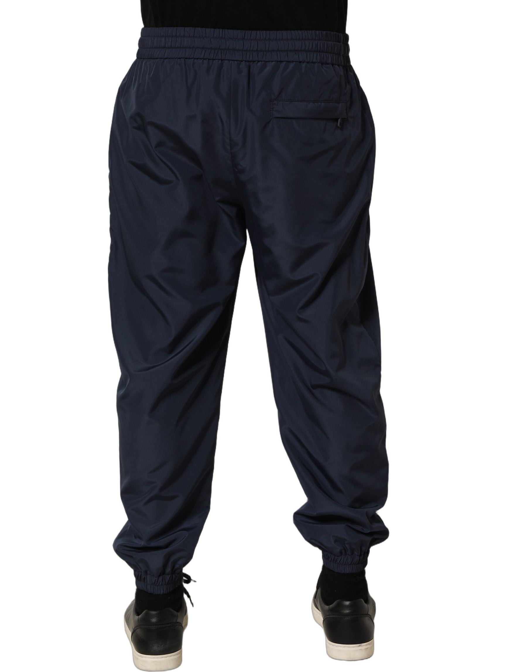 Dolce & Gabbana Dark Blue Polyester Jogger Sweatpants Pants | Regal Royce
